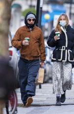 SUKI WATERHOUSE and Robert Pattinson Out in London 12/29/2020