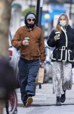 SUKI WATRHOUSE and Robert Pattinson Out in London 12/24/2020