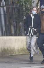 SUKI WATRHOUSE and Robert Pattinson Out in London 12/24/2020