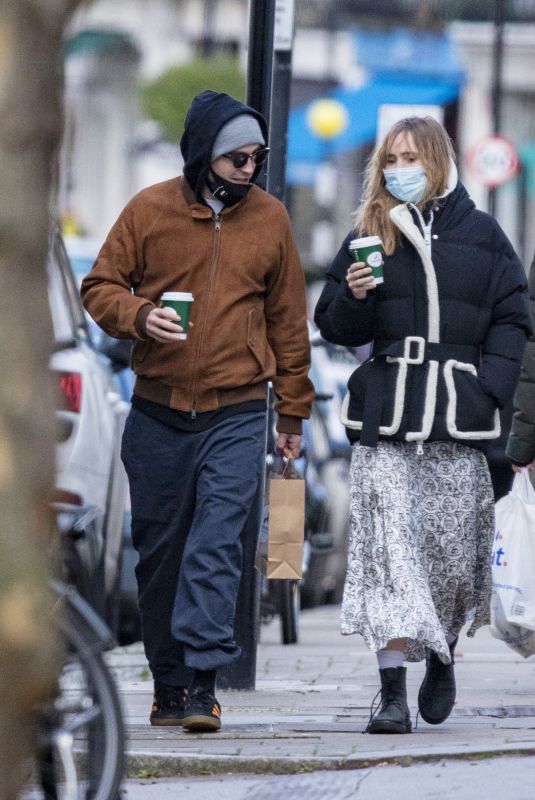 SUKI WATRHOUSE and Robert Pattinson Out in London 12/24/2020
