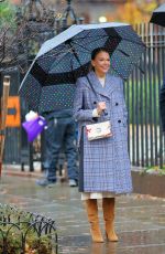 SUTTON FOSTER on the Set of Younger in New York 12/14/2020
