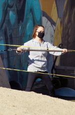 TARYN MANNING at a Outdoor Gym in Palm Springs 12/18/2020