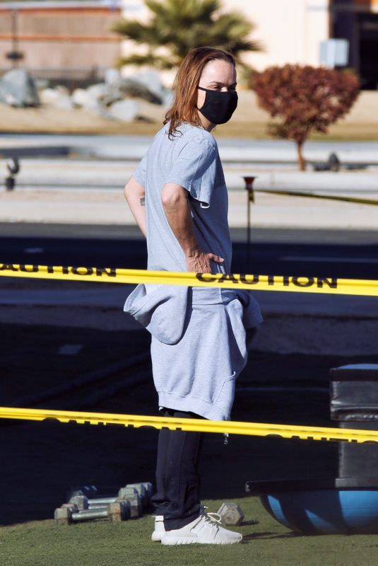 TARYN MANNING at a Outdoor Gym in Palm Springs 12/18/2020