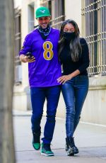 TAYSHIA ADAMS and Zac Clark Out in New York 12/27/2020