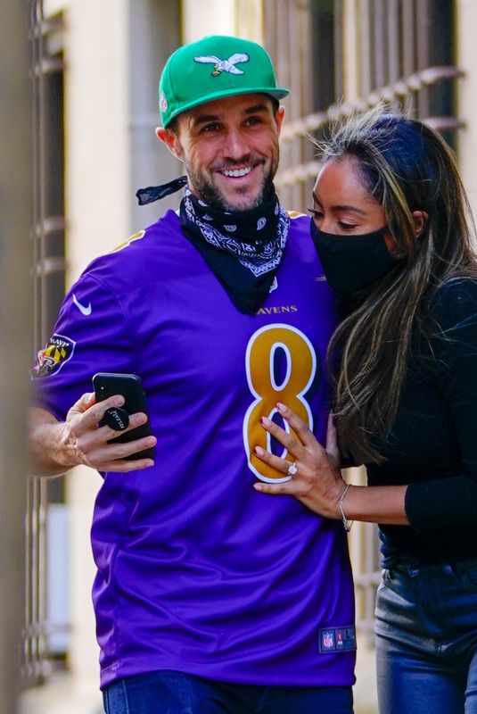 TAYSHIA ADAMS and Zac Clark Out in New York 12/27/2020