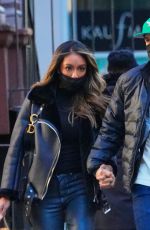 TAYSHIA ADAMS and Zac Clark Shopping at Zara in New York 12/27/2020