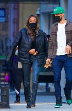 TAYSHIA ADAMS and Zac Clark Shopping at Zara in New York 12/27/2020