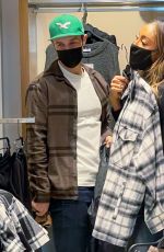 TAYSHIA ADAMS and Zac Clark Shopping at Zara in New York 12/27/2020