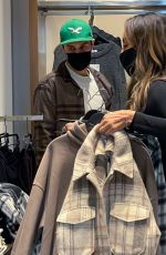 TAYSHIA ADAMS and Zac Clark Shopping at Zara in New York 12/27/2020