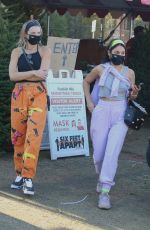 VANESSA HUDGENS and GG MAGREE Shopping for a Christmas Tree in Los Angeles 12/05/2020