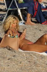 VICTORIA SILVSTEDT in Bikini at a Beach in St Barth 12/27/2020