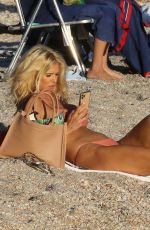 VICTORIA SILVSTEDT in Bikini at a Beach in St Barth 12/27/2020