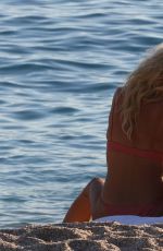 VICTORIA SILVSTEDT in Bikini at a Beach in St Barth 12/27/2020