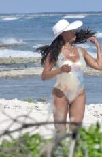 VIVICA FOX in Swimsuit at a Beach in Tulum 12/21/2020