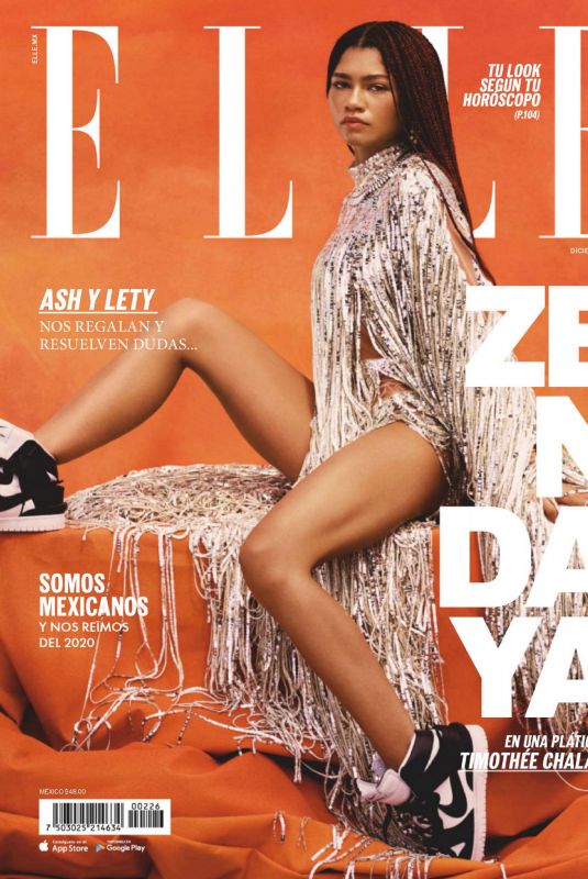 ZENDAYA in Elle Magazine, Mexico December 2020