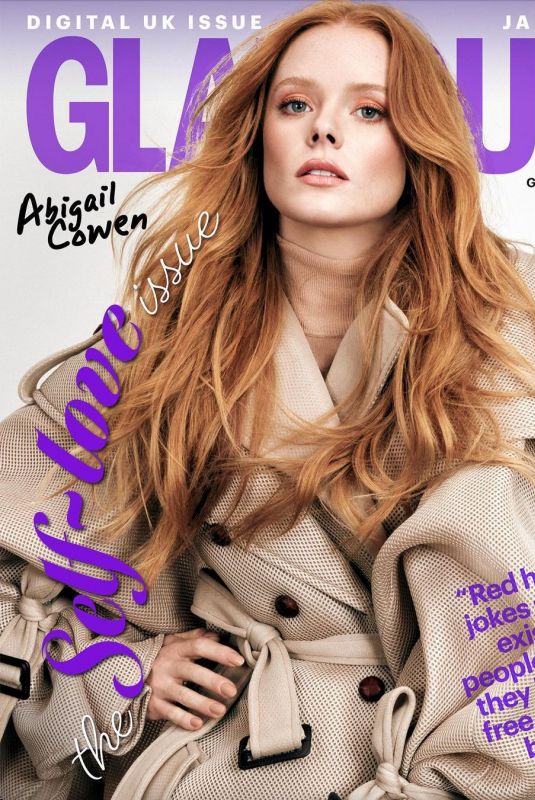 ABIGAIL COWEN on the Cover of Glamour Magazine, UK January 2021