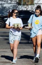 ADDISON RAE and TESSA BROOKS Out for Coffee in Los Angeles 01/11/2021