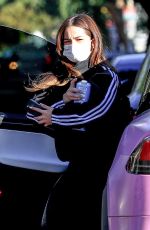 ADDISON RAE Arrives at Workout in Los Angeles 01/25/2021