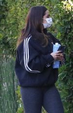 ADDISON RAE Arrives at Workout in Los Angeles 01/25/2021