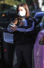 ADDISON RAE Arrives at Workout in Los Angeles 01/25/2021