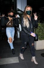 AISHA and AZRA MIAN at BOA Steakhouse in West Hollywood 01/30/2021