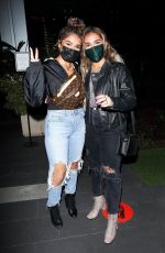 AISHA and AZRA MIAN at BOA Steakhouse in West Hollywood 01/30/2021