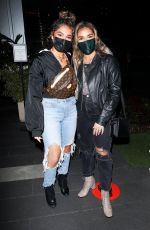 AISHA and AZRA MIAN at BOA Steakhouse in West Hollywood 01/30/2021