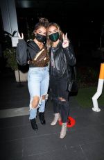 AISHA and AZRA MIAN at BOA Steakhouse in West Hollywood 01/30/2021