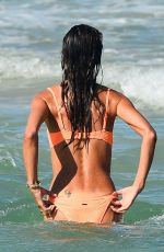 ALESSANDRA AMBROSIO in a Orange Bikini at a Beach in Brasil 01/09/2021