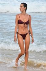 ALESSANDRA AMBROSIO in a Red Bikini at a Beach in Florianopolis 01/10/2021