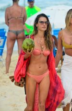ALESSANDRA AMBROSIO in Bikini at a Beach in Florianopolis 01/02/2021