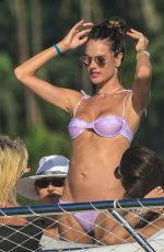 ALESSANDRA AMBROSIO in Bikini at a Boat in Florianopolis 01/01/2021