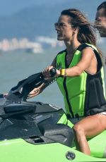 ALESSANDRA AMBROSIO in Bikini on a Jet Ski in Florianopolis 01/19/2021