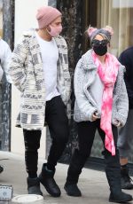 ALEXA BLISS and Ryan Cabrera Shopping on Rodeo Drive in Beverly Hills 01/23/2021