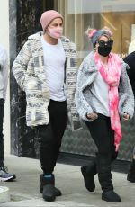 ALEXA BLISS and Ryan Cabrera Shopping on Rodeo Drive in Beverly Hills 01/23/2021