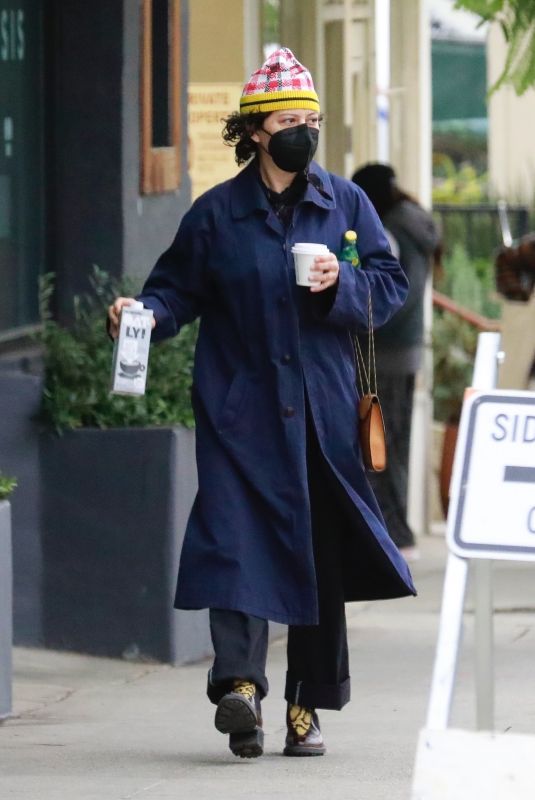 ALIA SHAWKAT Out for Coffee in Los Feliz 01/27/2021