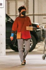 ALIA SHAWKAT Shopping at Erewhon Market in Los Angeles 01/21/2021