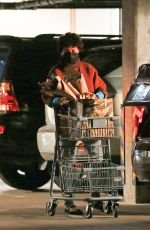 ALIA SHAWKAT Shopping at Erewhon Market in Los Angeles 01/21/2021