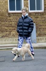 ALICE EVE Out with Her Dog in London 01/21/2021