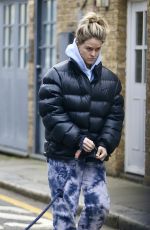 ALICE EVE Out with Her Dog in London 01/21/2021
