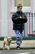 ALICE EVE Out with Her Dog in London 01/21/2021
