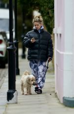 ALICE EVE Out with Her Dog in London 01/21/2021