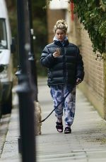 ALICE EVE Out with Her Dog in London 01/21/2021