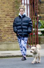 ALICE EVE Out with Her Dog in London 01/21/2021