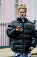 ALICE EVE Out with Her Dog in London 01/21/2021
