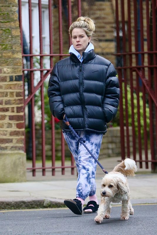 ALICE EVE Out with Her Dog in London 01/21/2021