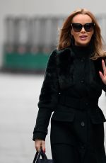 AMANDA HOLDEN Arrives at Global Radio in London 01/08/2021