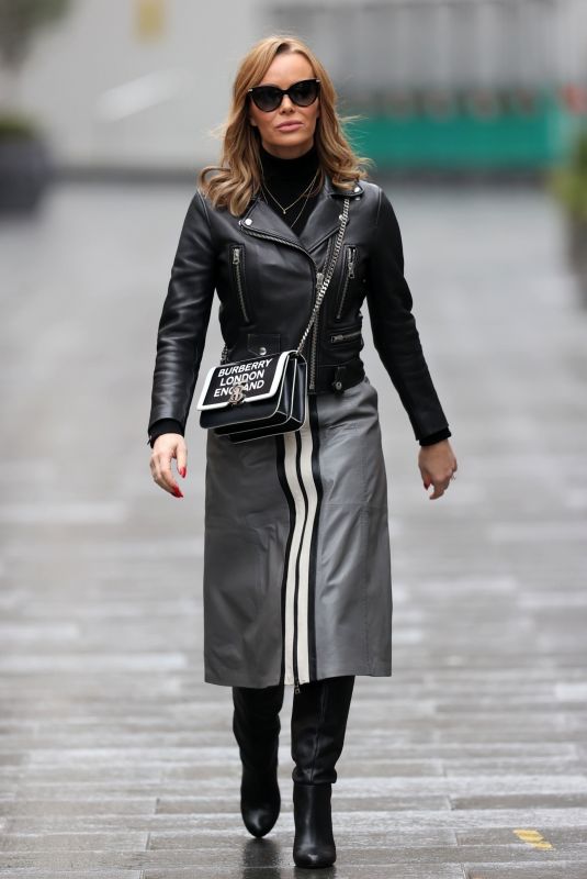 AMANDA HOLDEN Arrives at Global Radio in London 01/12/2021