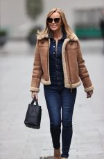 AMANDA HOLDEN Arrives at Heart Radio in London 01/04/2021