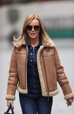AMANDA HOLDEN Arrives at Heart Radio in London 01/04/2021